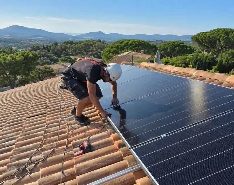 Installateur panneaux solaires Saint-Siméon-de-Bressieux — pose photovoltaïque sur toiture