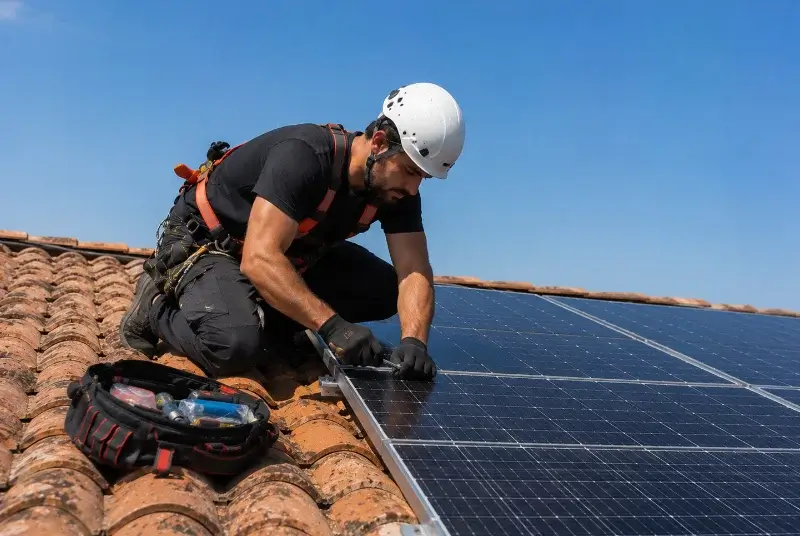 Maintenance et monitoring de panneaux solaires à Saint-Siméon-de-Bressieux